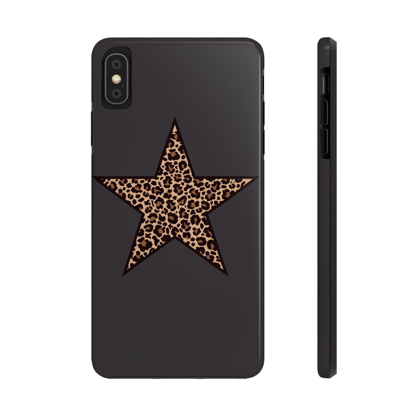 Cheetah Print Star Scandi Style Phone Case