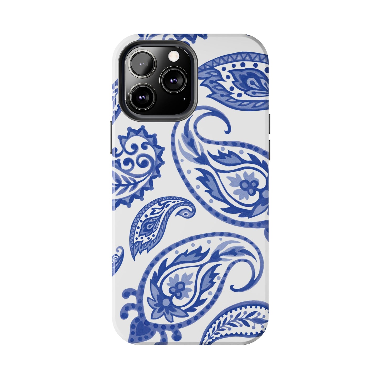 Paisley Blue and White phone case