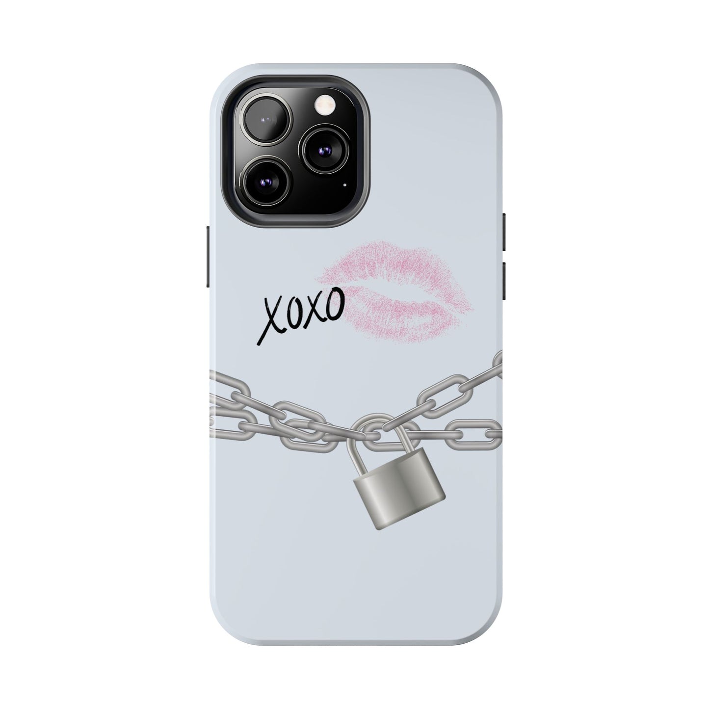 XOXO Love Lock Phone Case - Aesthetic Y2K Girly Style