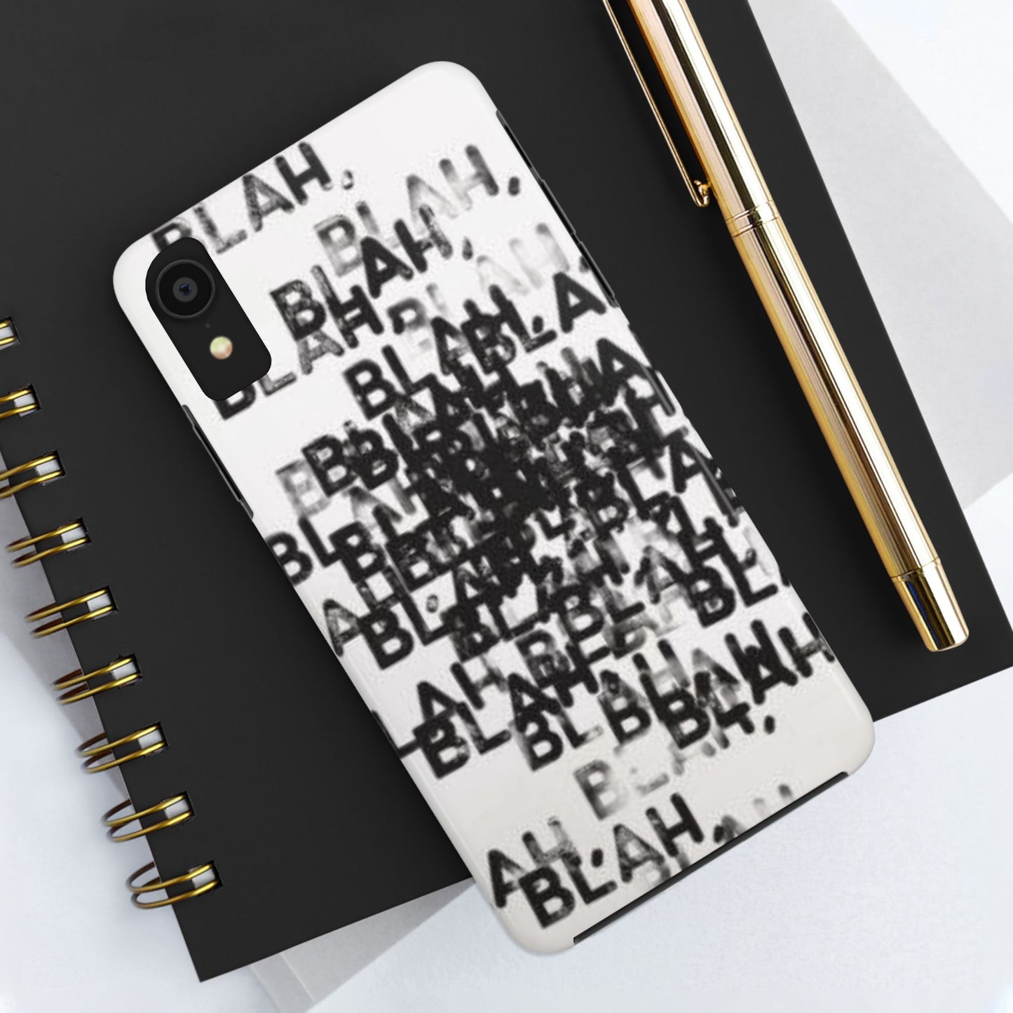 Blah Blah Blah Print Phone Case