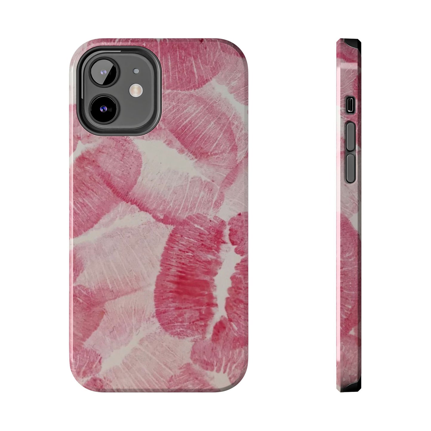 Pink Kiss Lipstick Fashion Aesthetic Glossy Phone Case