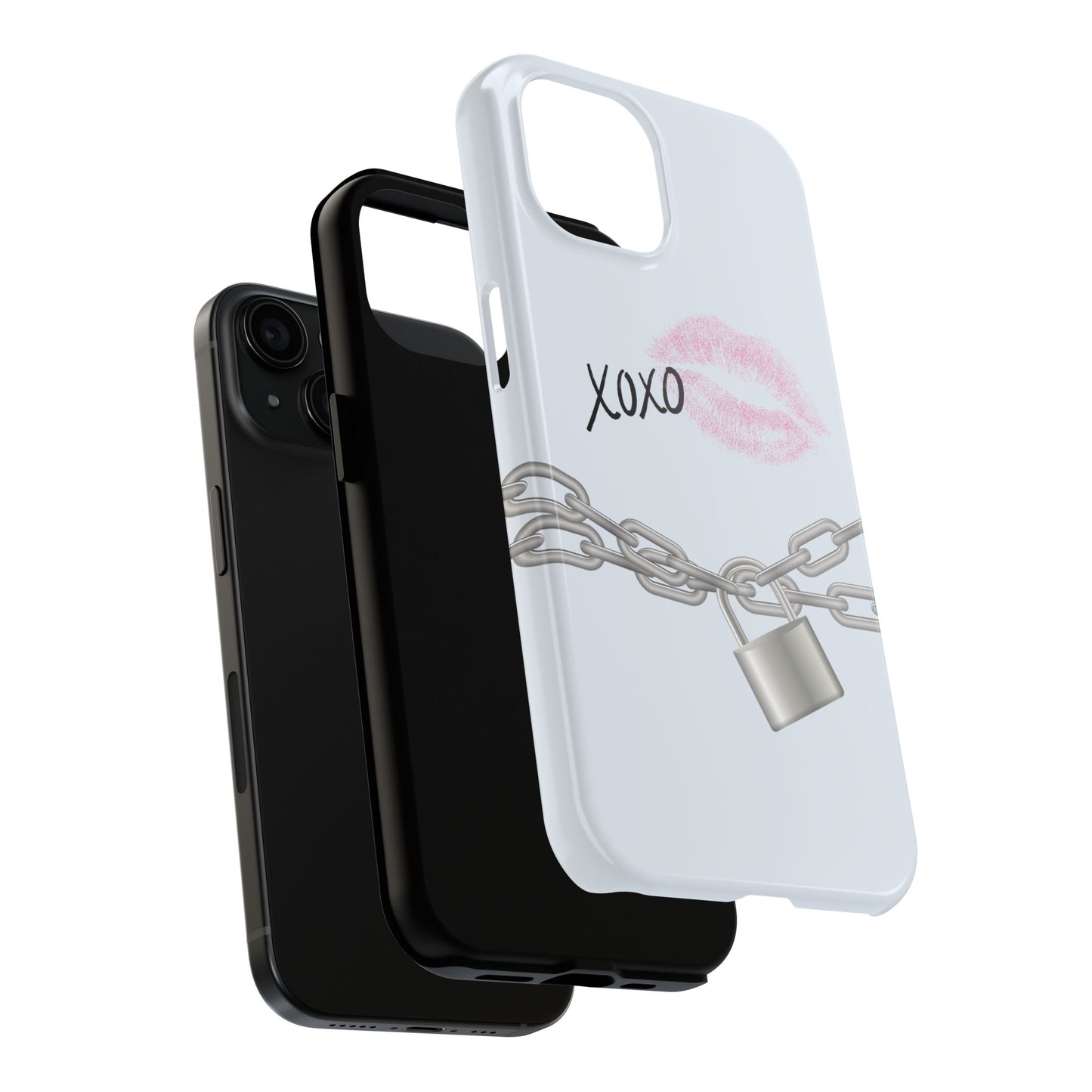 XOXO Love Lock Phone Case - Aesthetic Y2K Girly Style