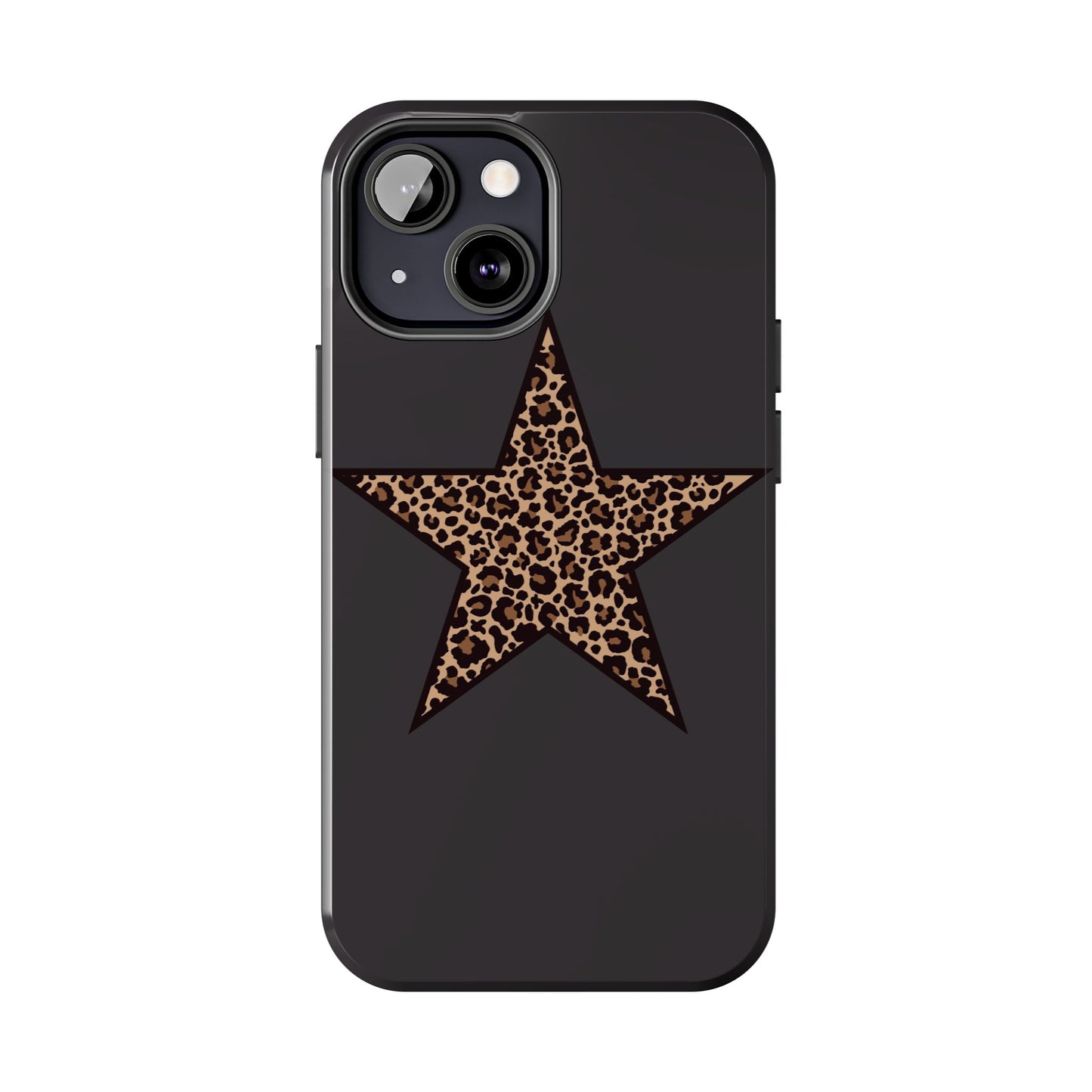 Cheetah Print Star Scandi Style Phone Case