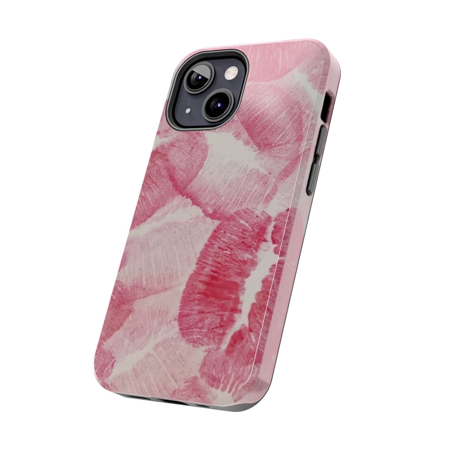 Pink Kiss Lipstick Fashion Aesthetic Glossy Phone Case