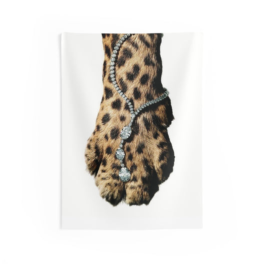 Glam Bedroom Tapestry, Leopard Tapestry, Bedroom Poster