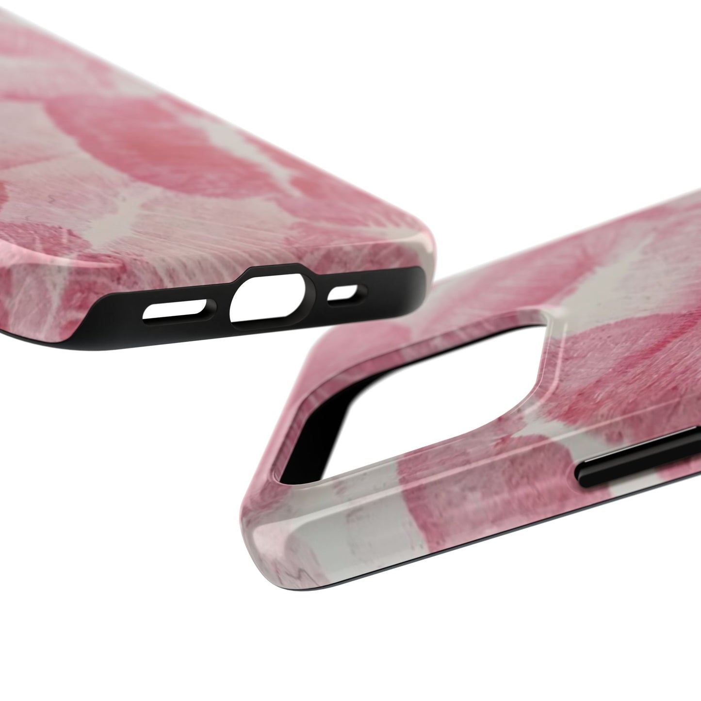 Pink Kiss Lipstick Fashion Aesthetic Glossy Phone Case
