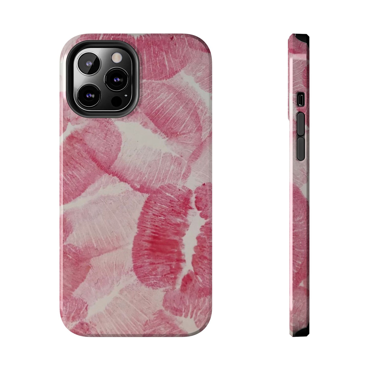 Pink Kiss Lipstick Fashion Aesthetic Glossy Phone Case