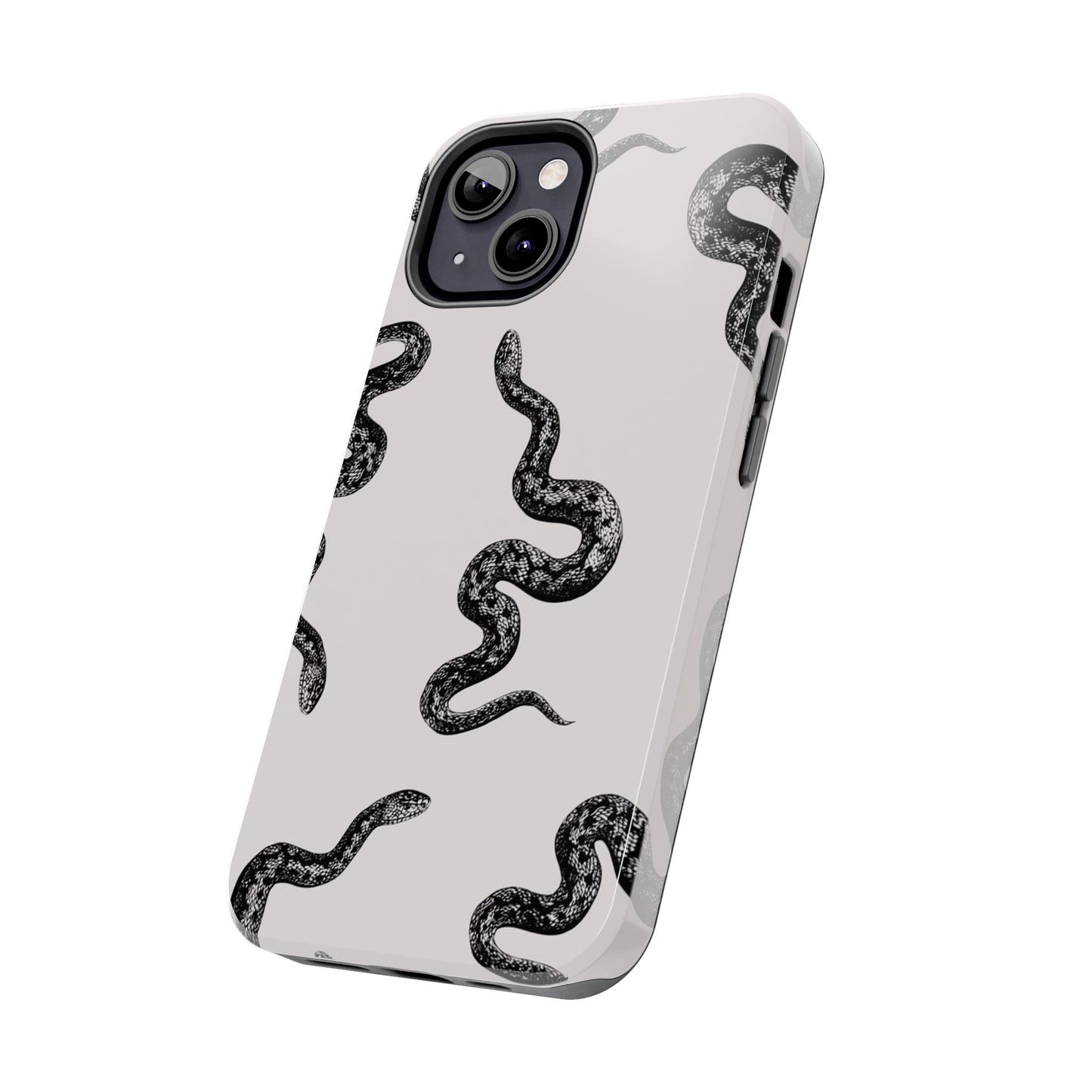 Snake Print Aesthetic Glossy Phone Case