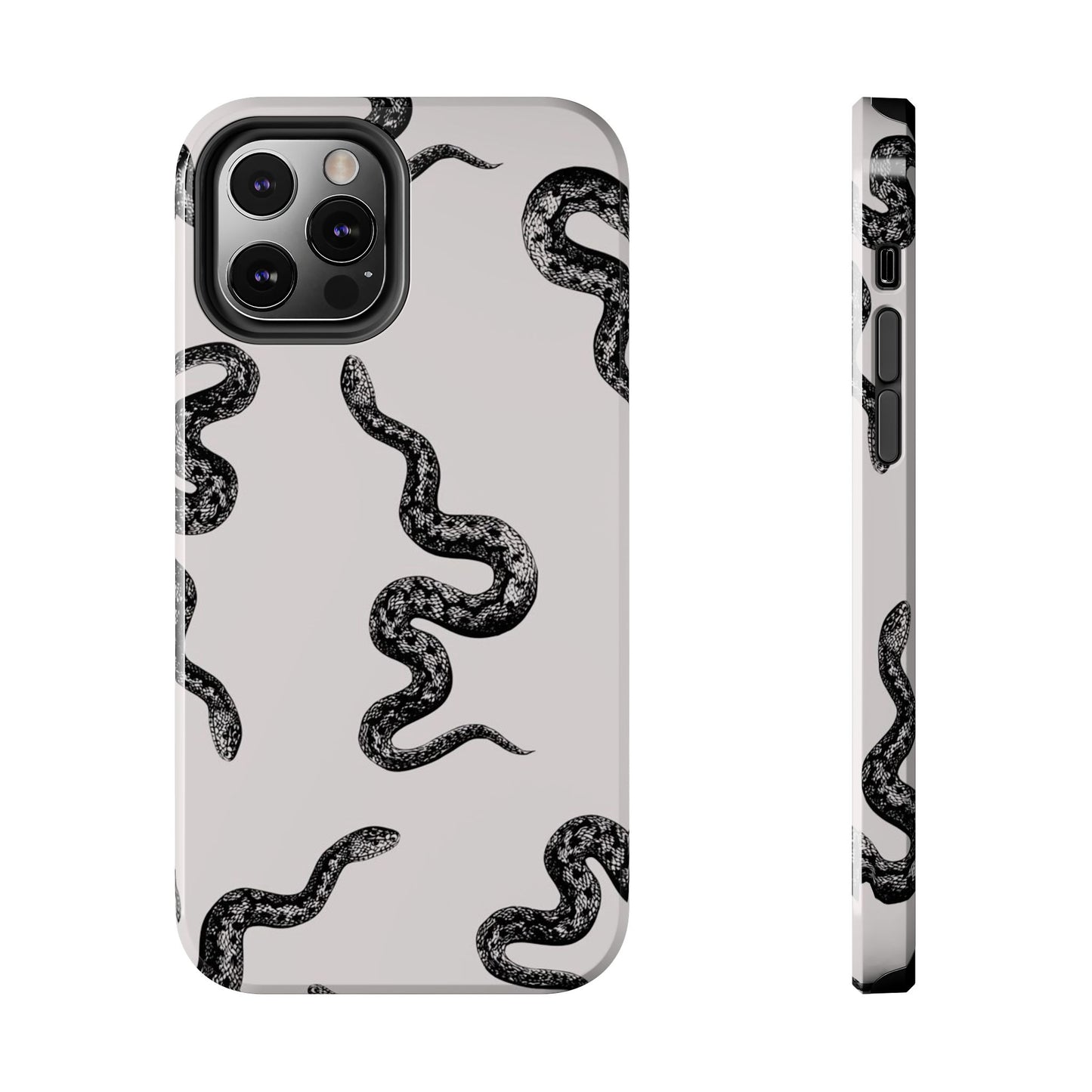 Snake Print Aesthetic Glossy Phone Case