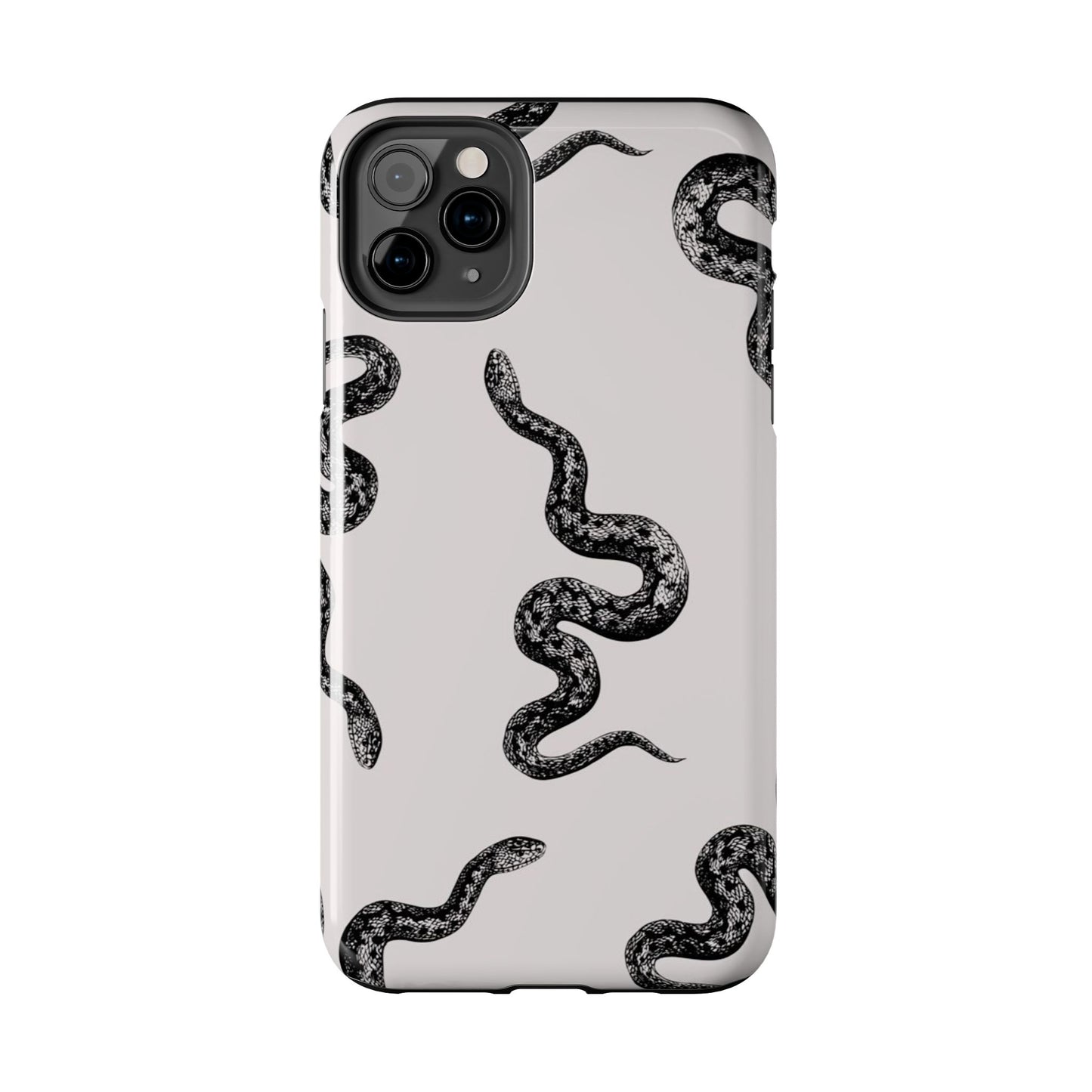 Snake Print Aesthetic Glossy Phone Case