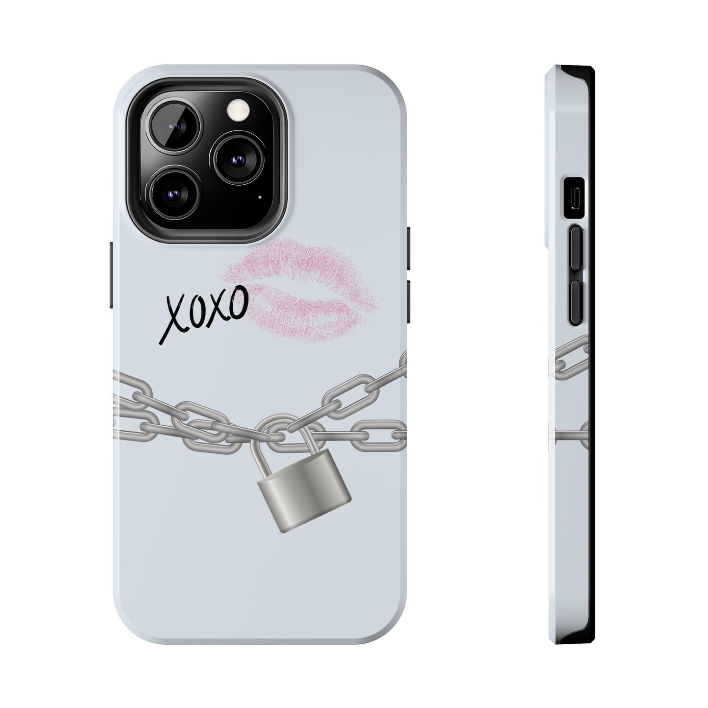 XOXO Love Lock Phone Case - Aesthetic Y2K Girly Style