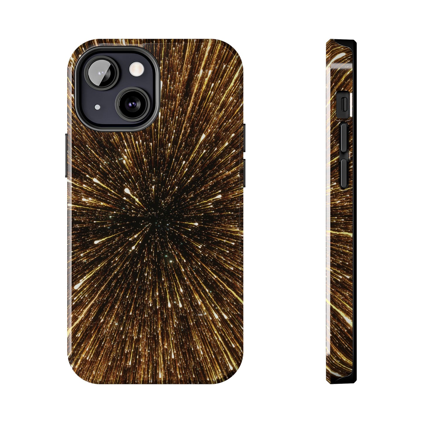 Star Burst Gold Galaxy Phone Case