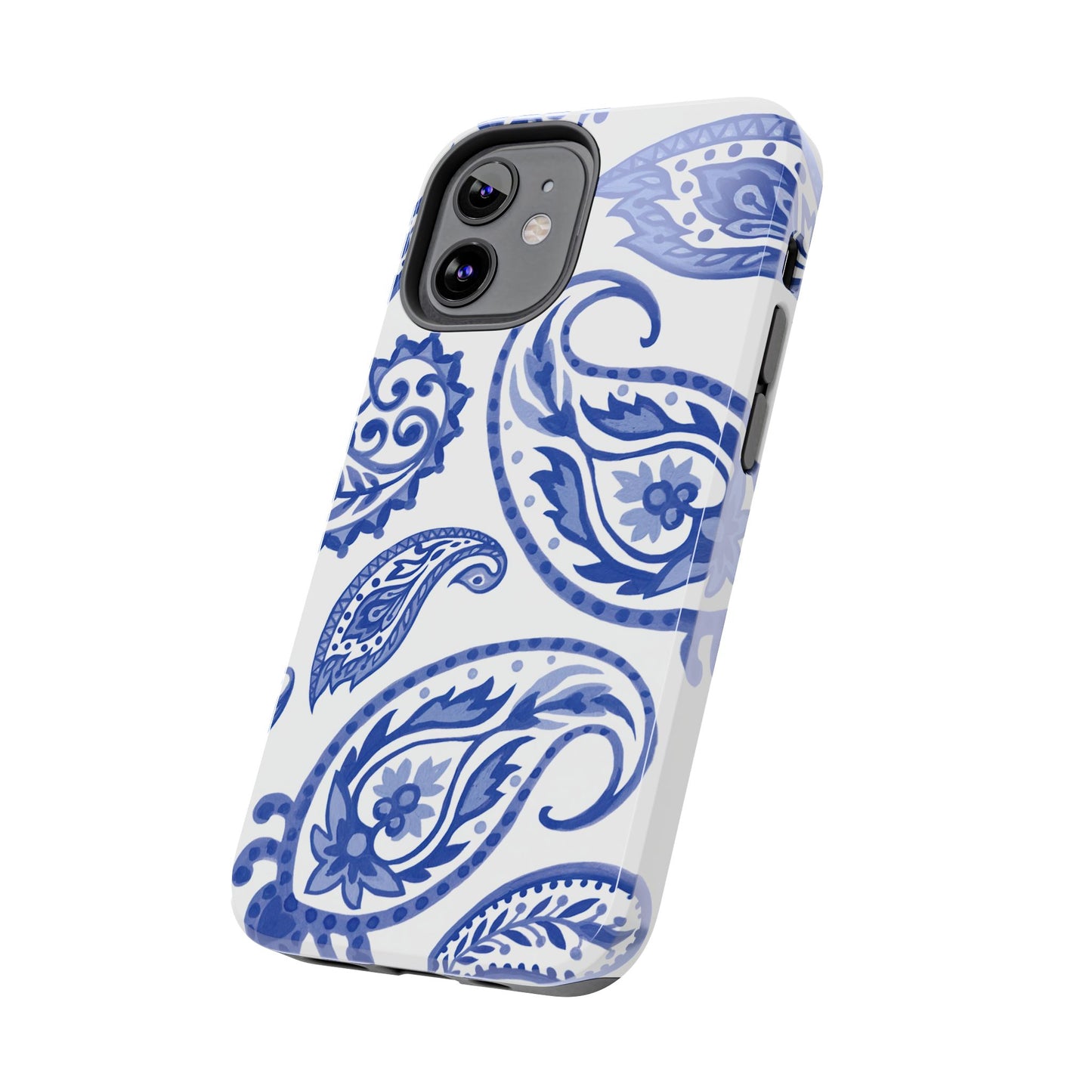 Paisley Blue and White phone case