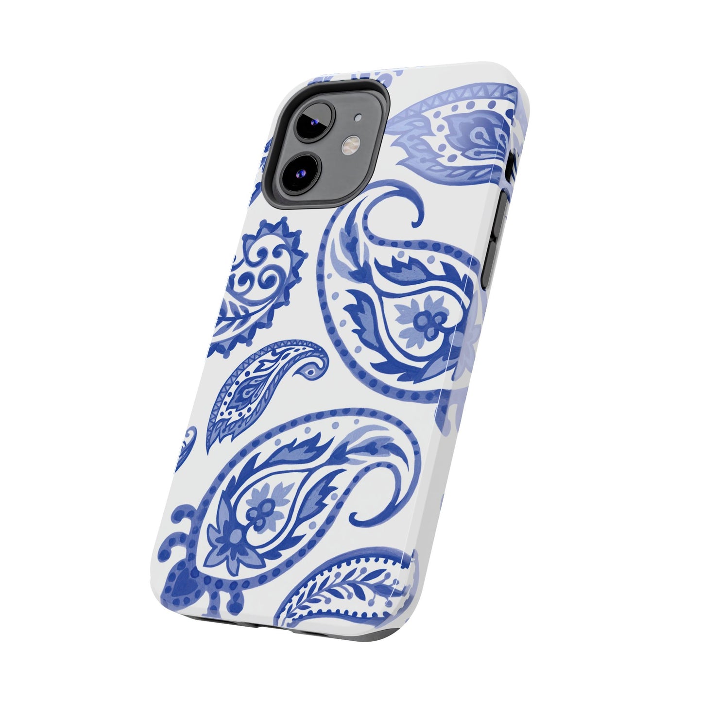 Paisley Blue and White phone case