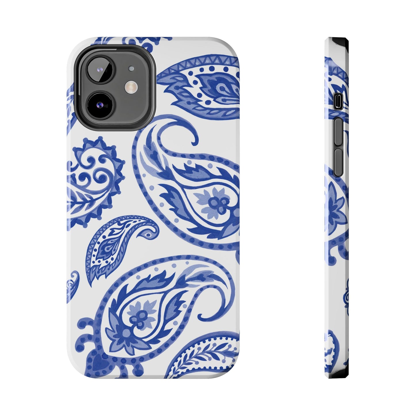 Paisley Blue and White phone case