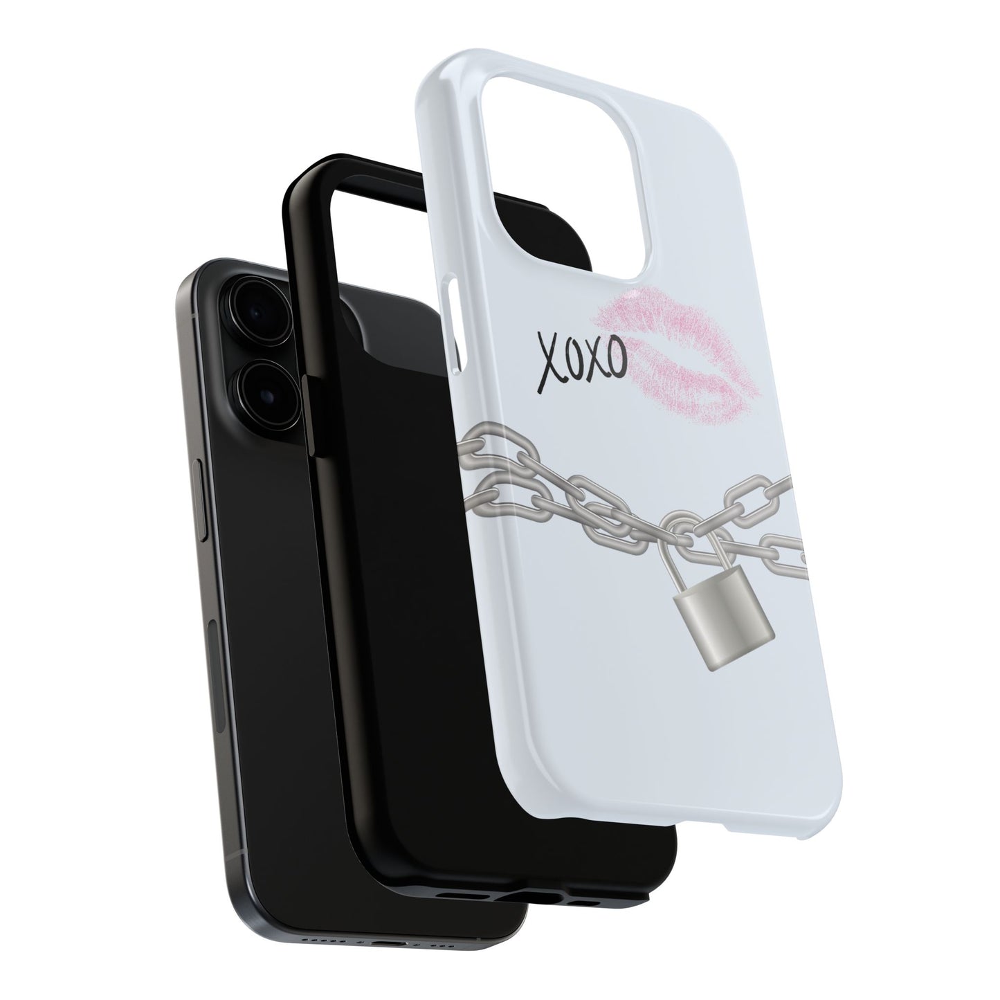 XOXO Love Lock Phone Case - Aesthetic Y2K Girly Style