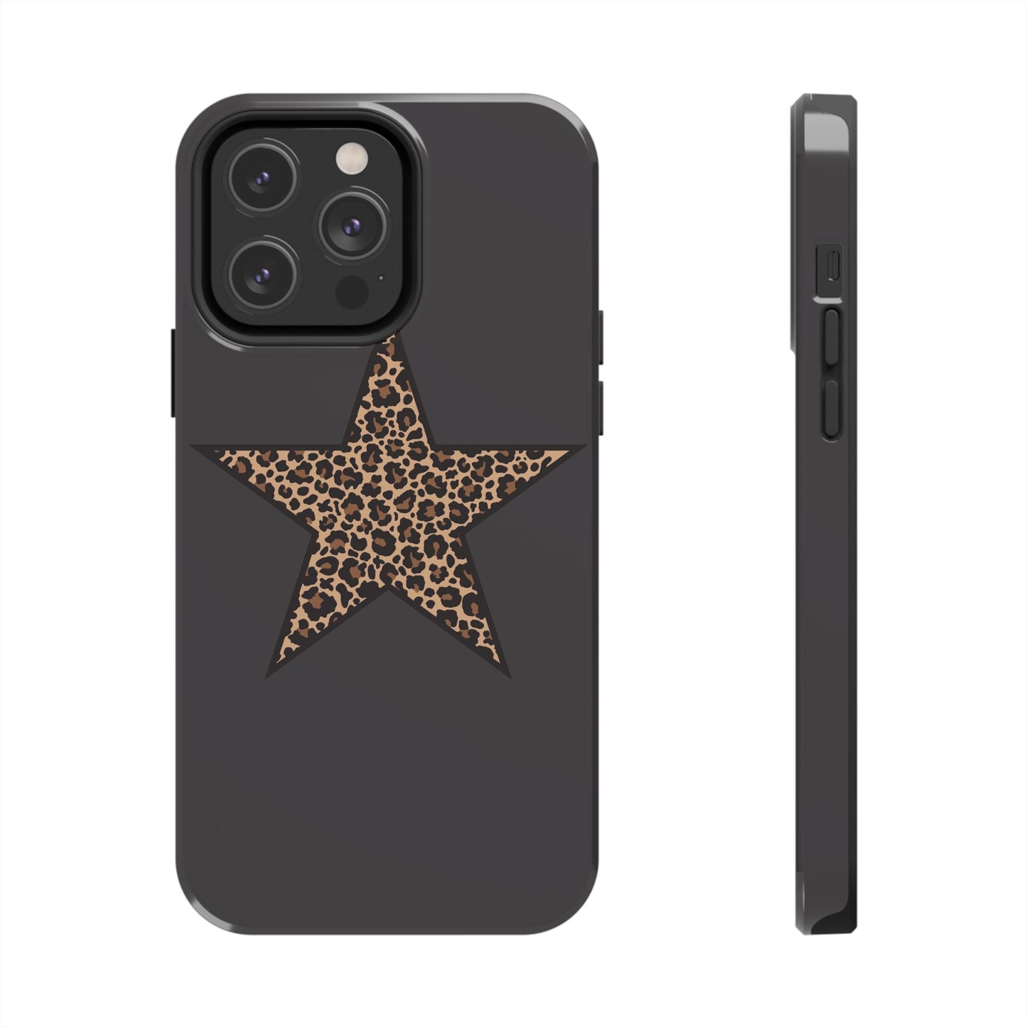 Cheetah Print Star Scandi Style Phone Case