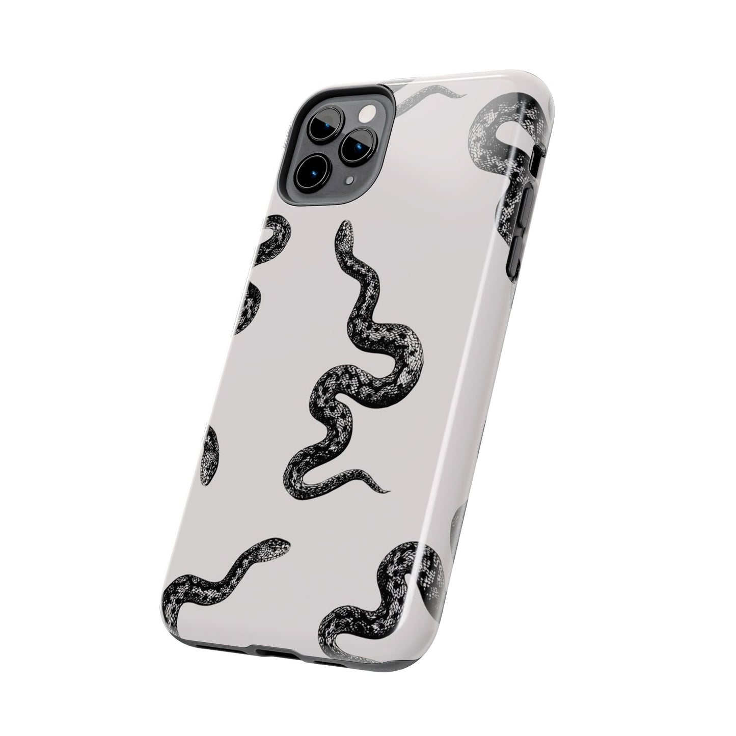 Snake Print Aesthetic Glossy Phone Case