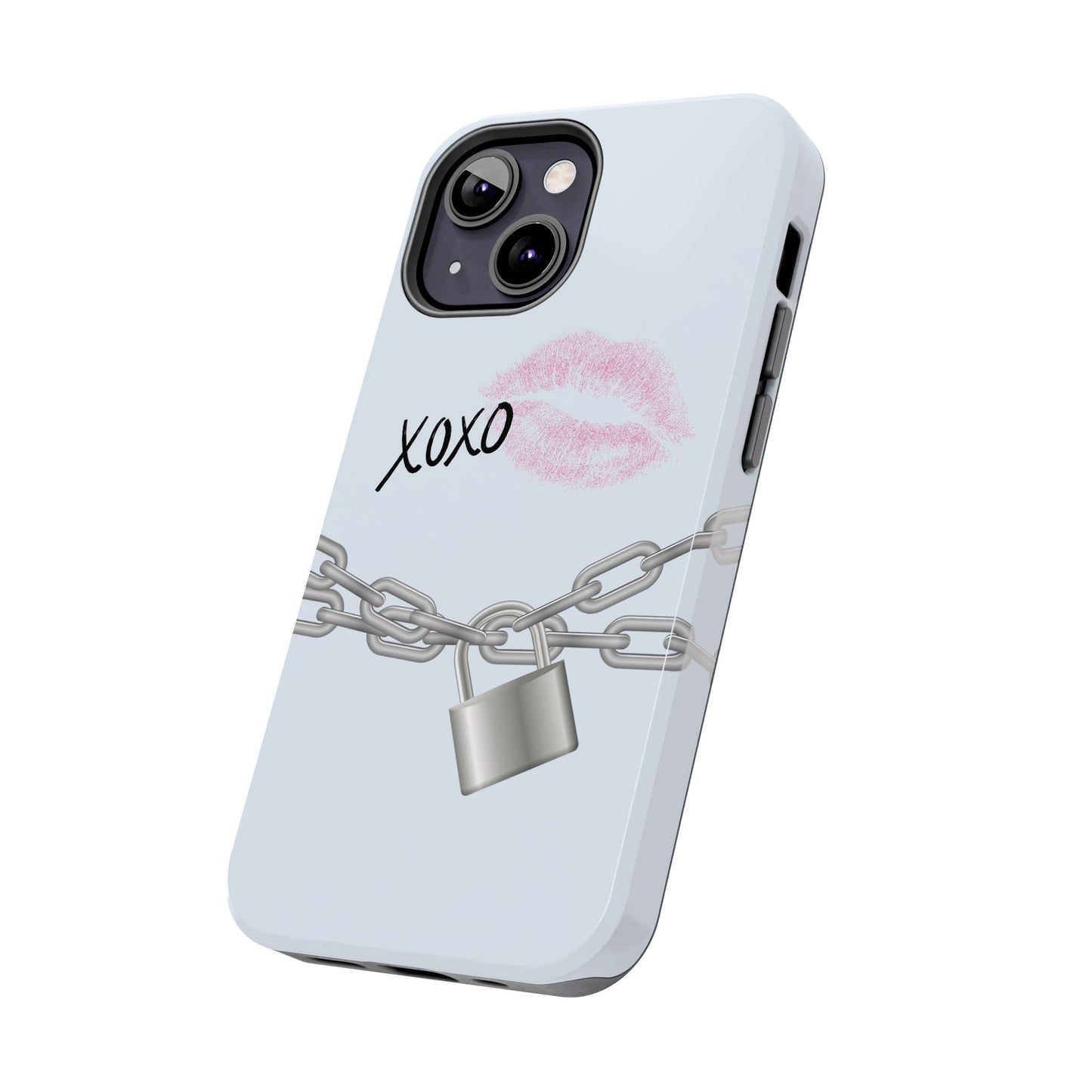XOXO Love Lock Phone Case - Aesthetic Y2K Girly Style