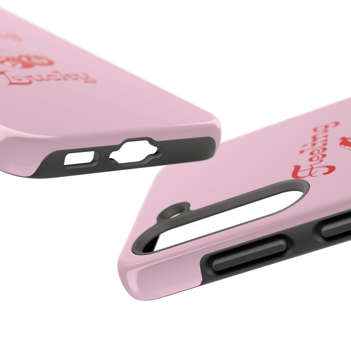 Feeling Lucky Pink Aesthetic Glossy Phone Case, Affirmations