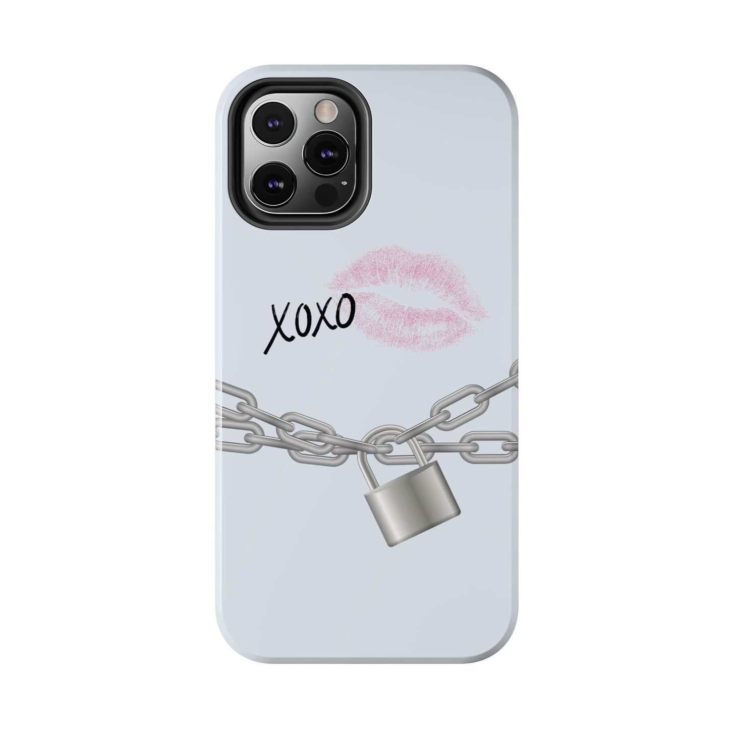 XOXO Love Lock Phone Case - Aesthetic Y2K Girly Style