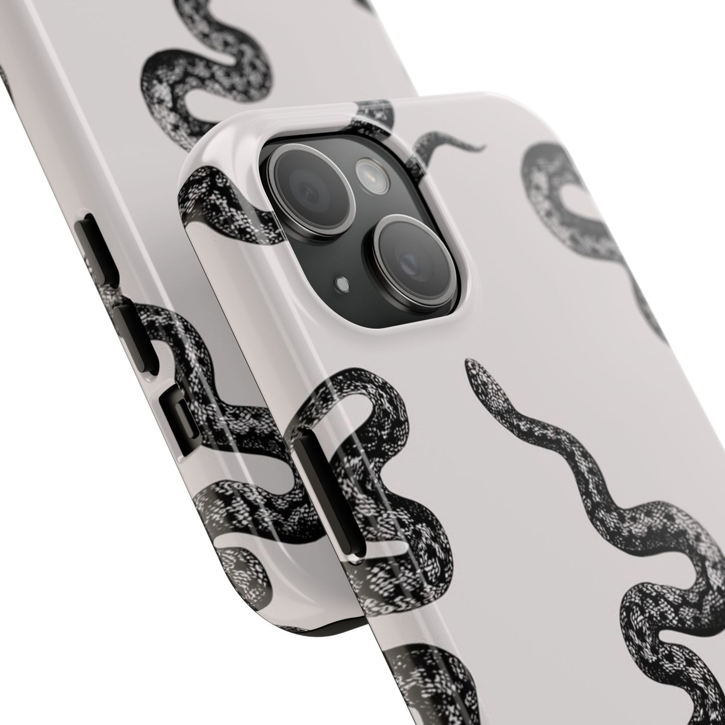 Snake Print Aesthetic Glossy Phone Case