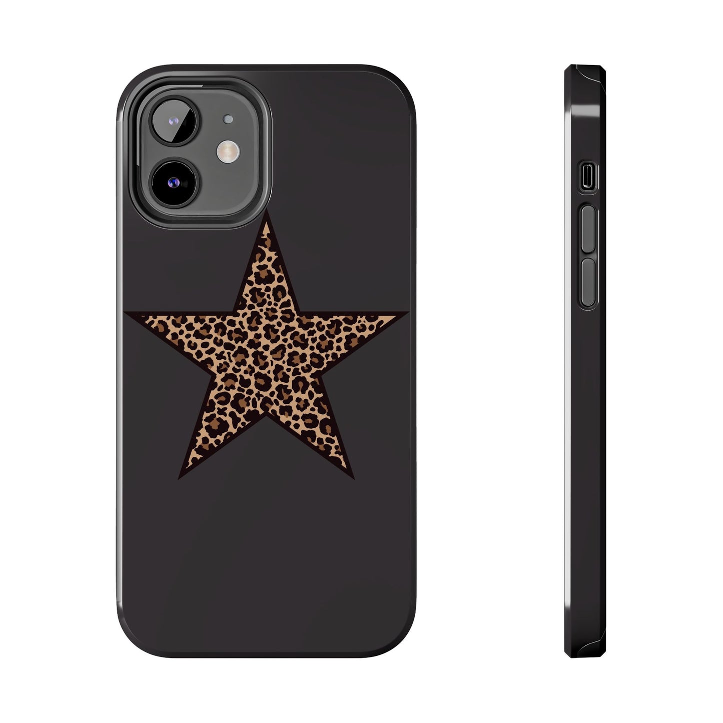 Cheetah Print Star Scandi Style Phone Case