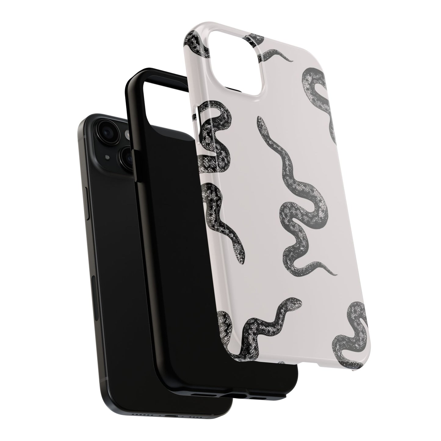 Snake Print Aesthetic Glossy Phone Case