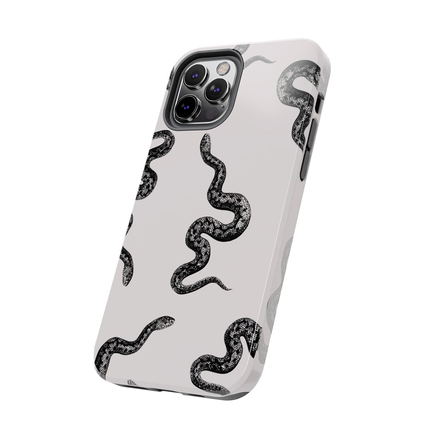 Snake Print Aesthetic Glossy Phone Case