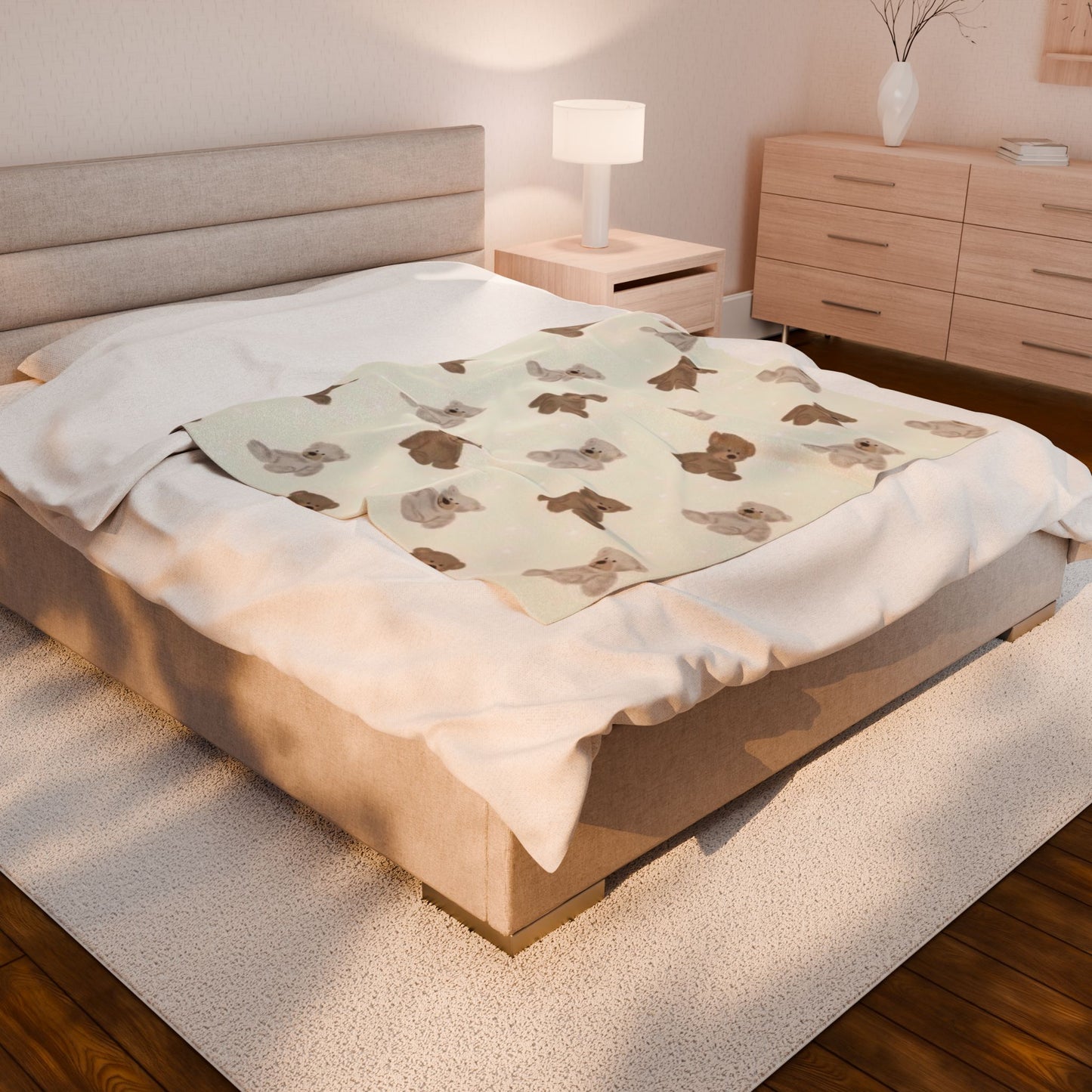 Copy of Black and White Abstract Blanket