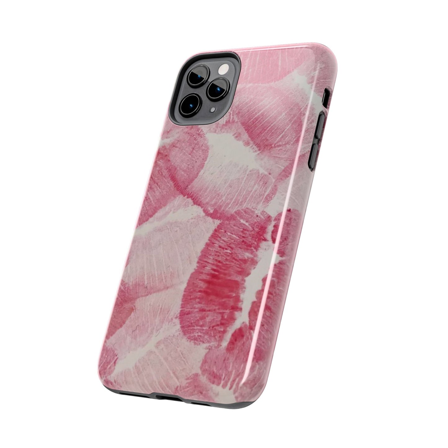 Pink Kiss Lipstick Fashion Aesthetic Glossy Phone Case