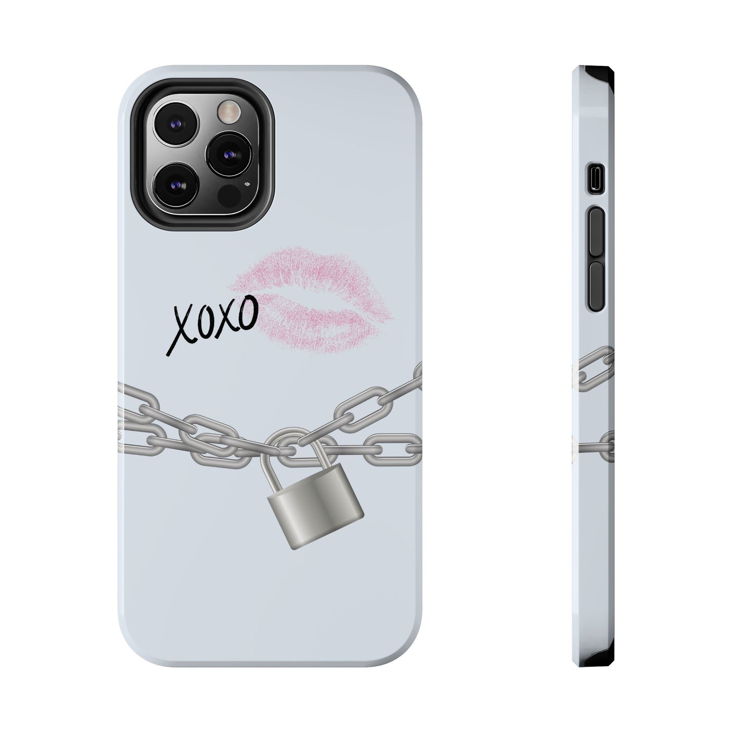 XOXO Love Lock Phone Case - Aesthetic Y2K Girly Style