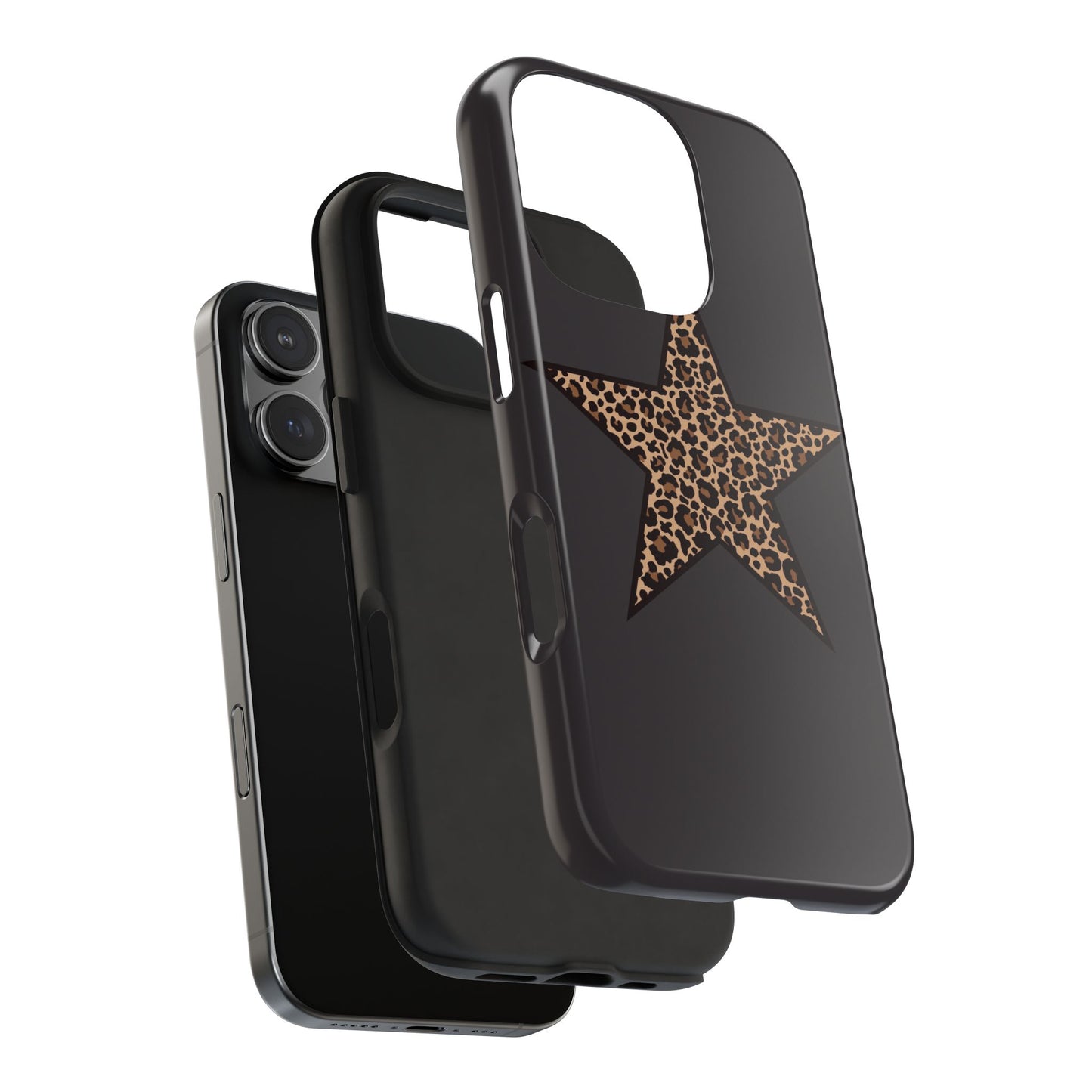 Cheetah Print Star Scandi Style Phone Case