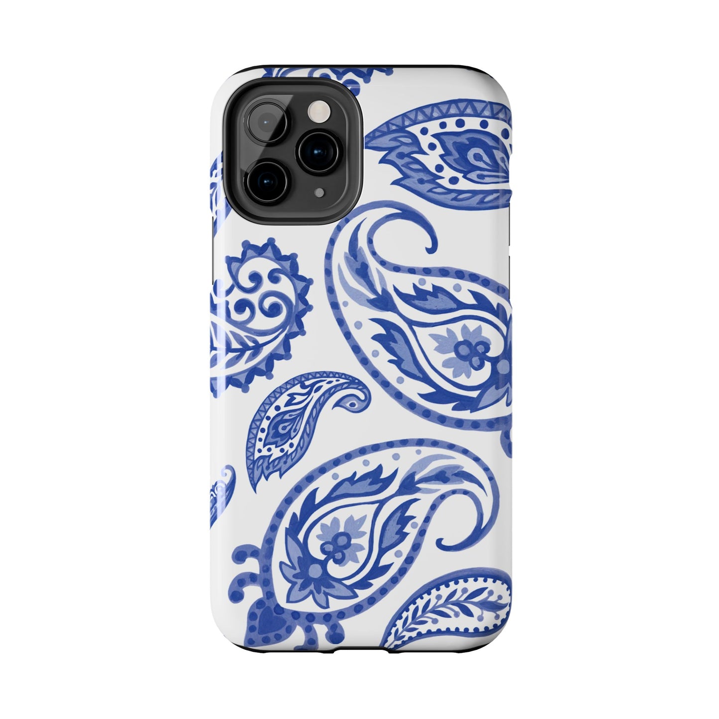 Paisley Blue and White phone case