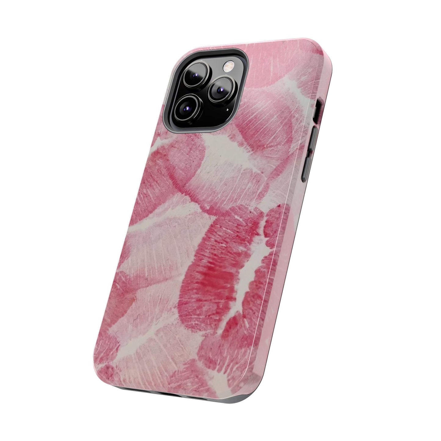 Pink Kiss Lipstick Fashion Aesthetic Glossy Phone Case