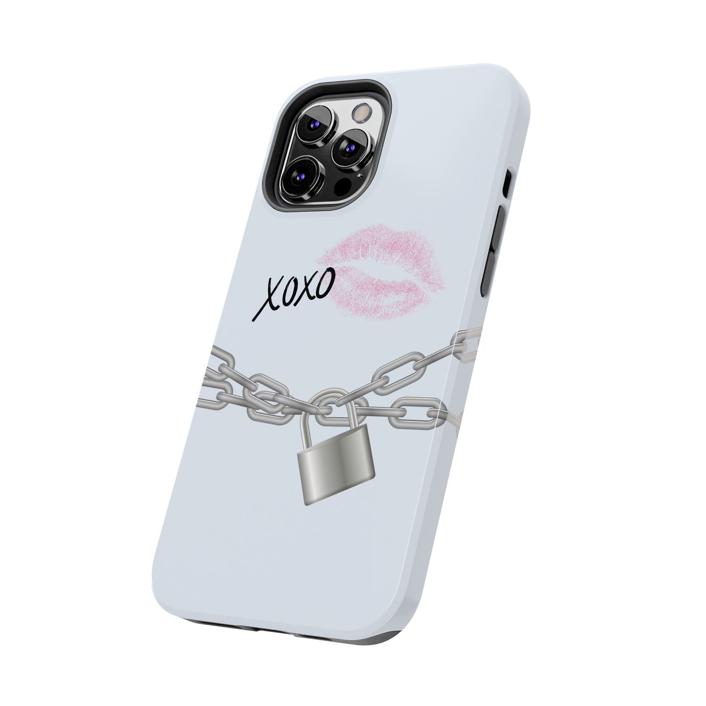 XOXO Love Lock Phone Case - Aesthetic Y2K Girly Style