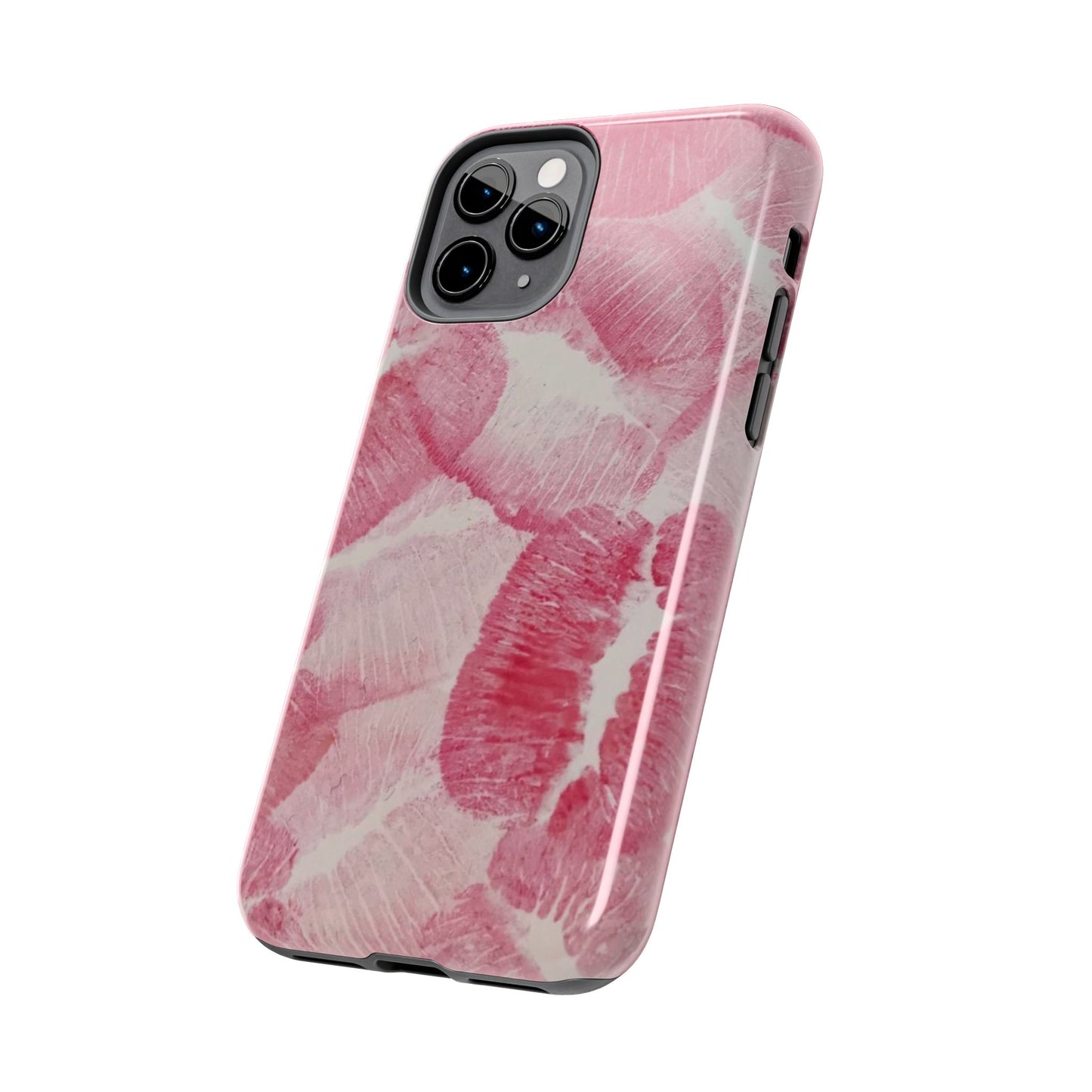 Pink Kiss Lipstick Fashion Aesthetic Glossy Phone Case