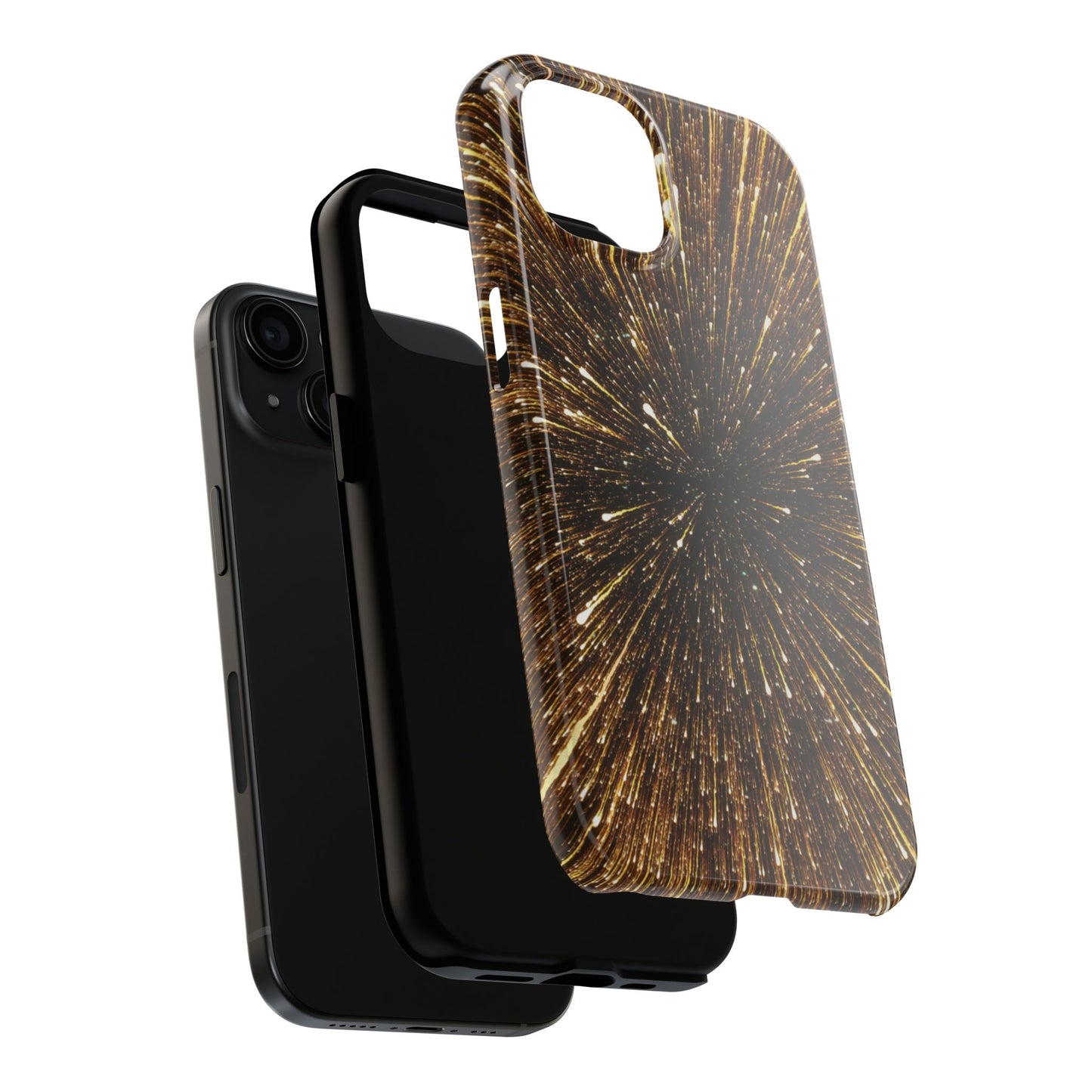 Star Burst Gold Galaxy Phone Case
