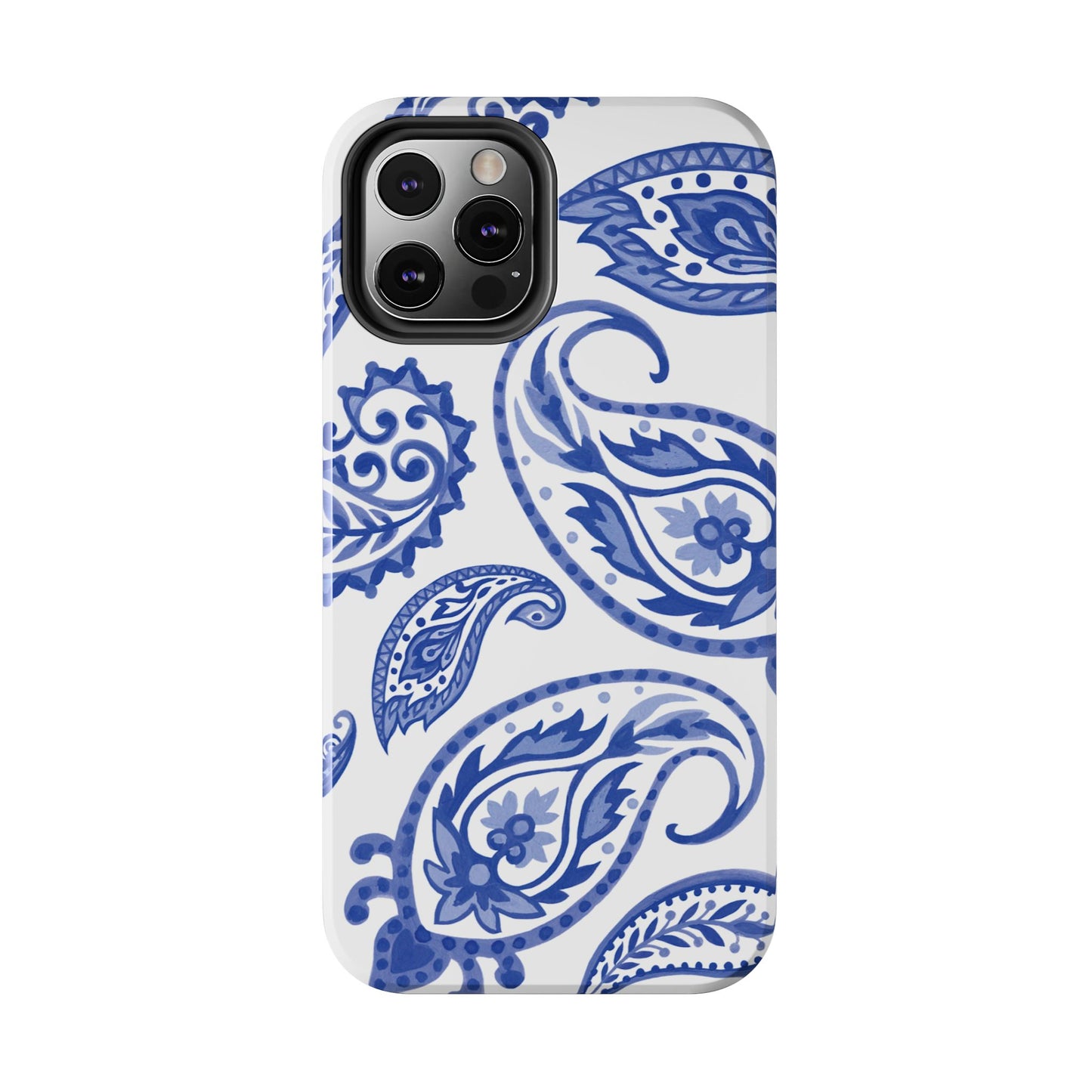 Paisley Blue and White phone case
