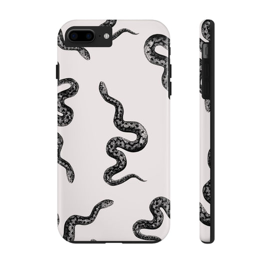 Snake Print Aesthetic Glossy Phone Case