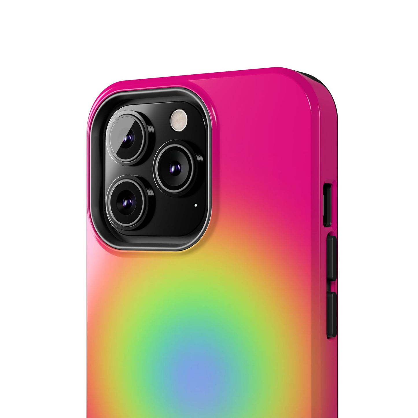 Pink Aura Phone Case, Pink, Yellow, Trendy, Clean Girl Aesthetic, Preppy, Glossy Phone Case