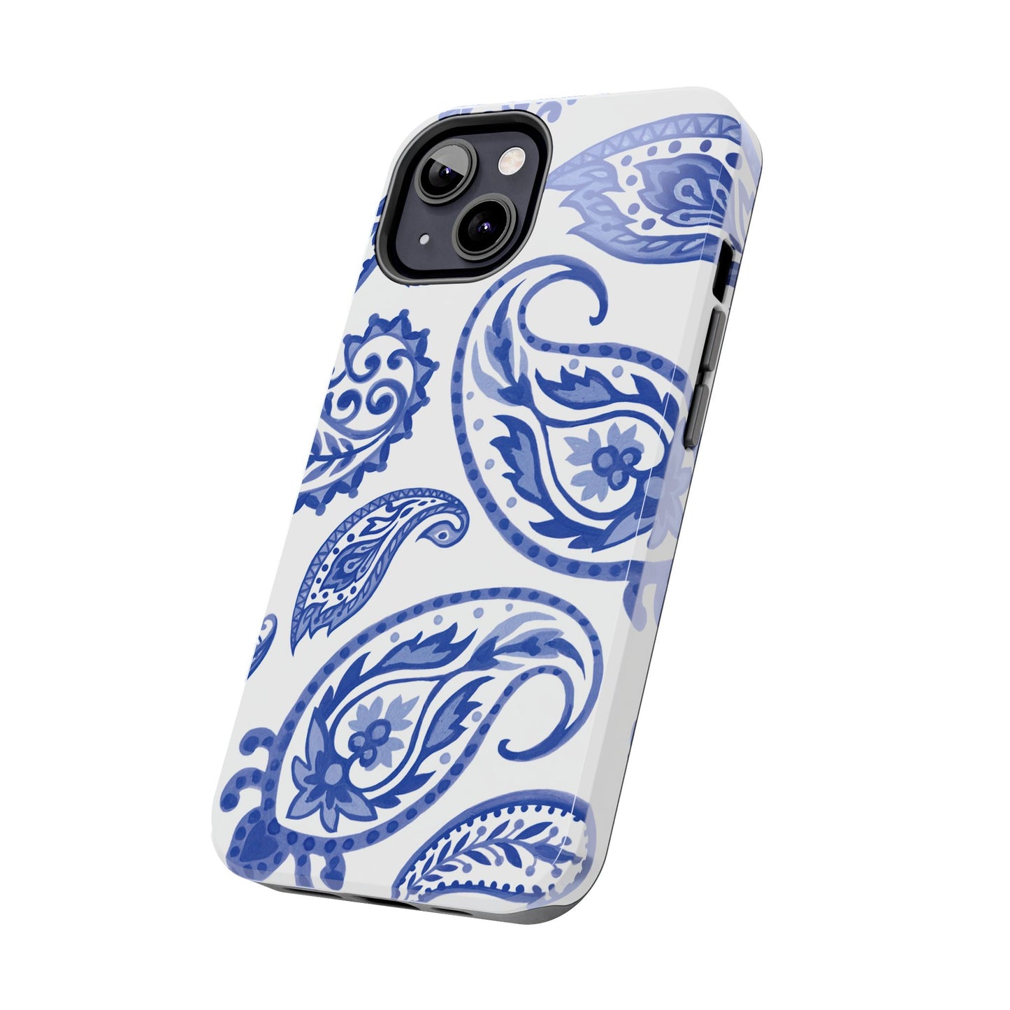 Paisley Blue and White phone case