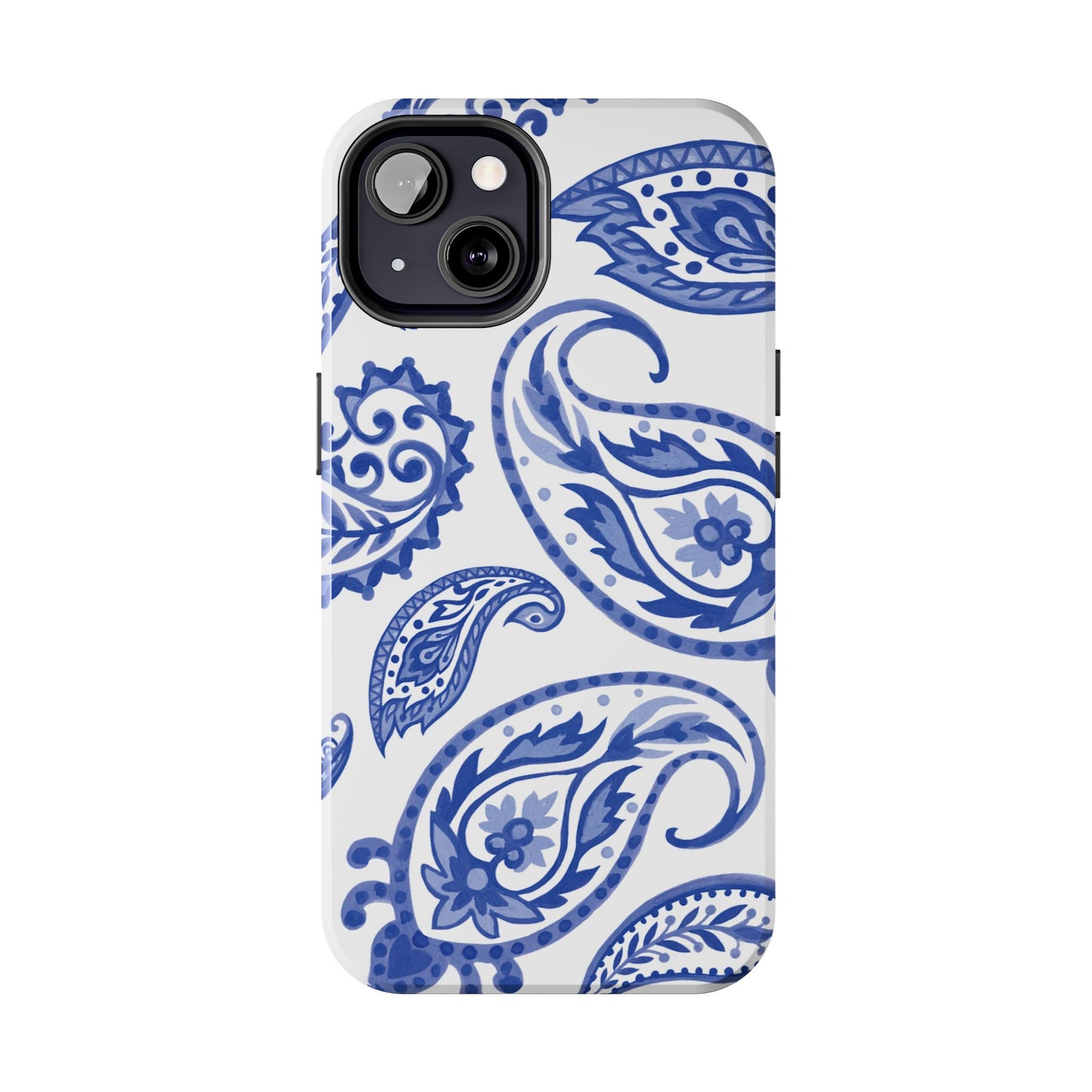 Paisley Blue and White phone case