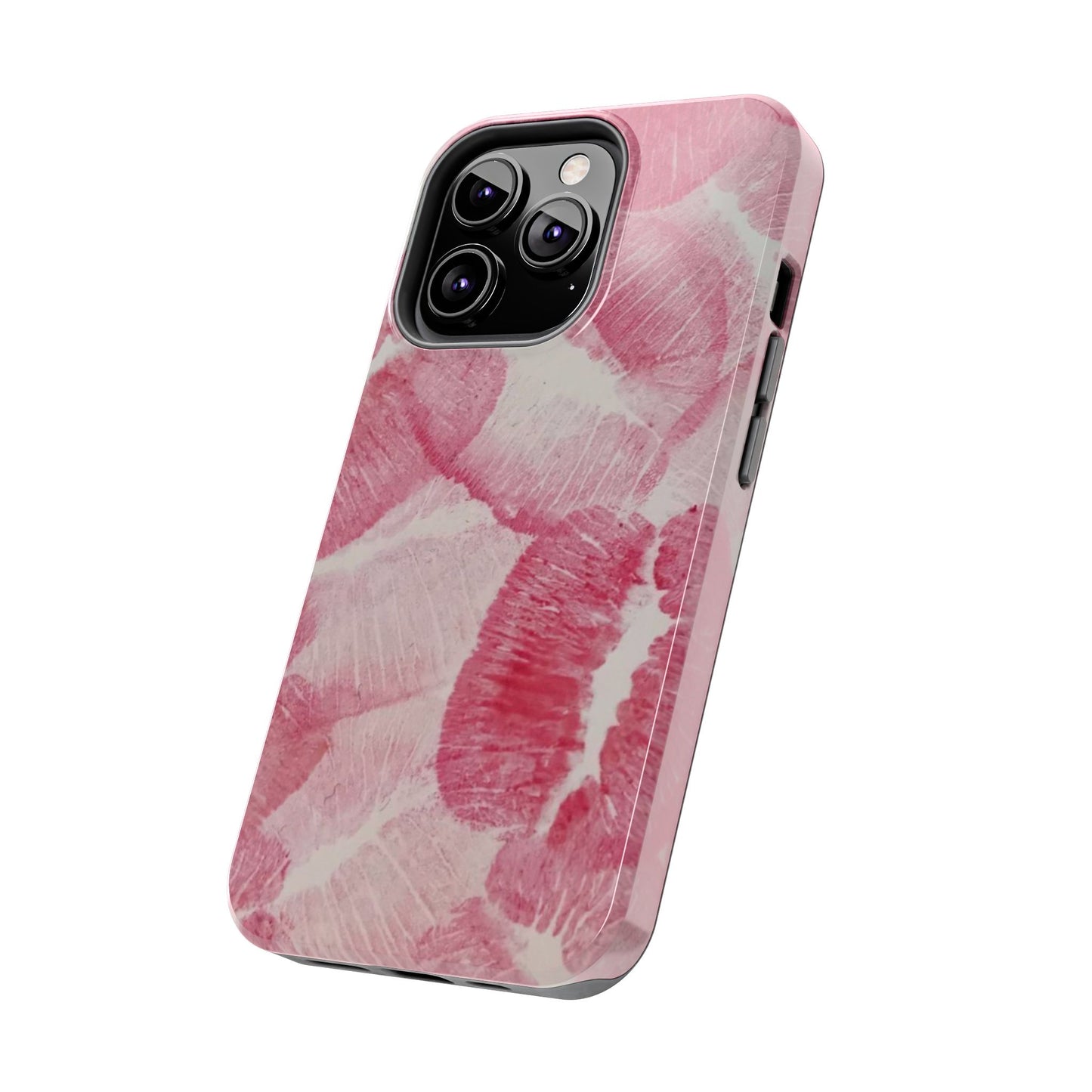 Pink Kiss Lipstick Fashion Aesthetic Glossy Phone Case