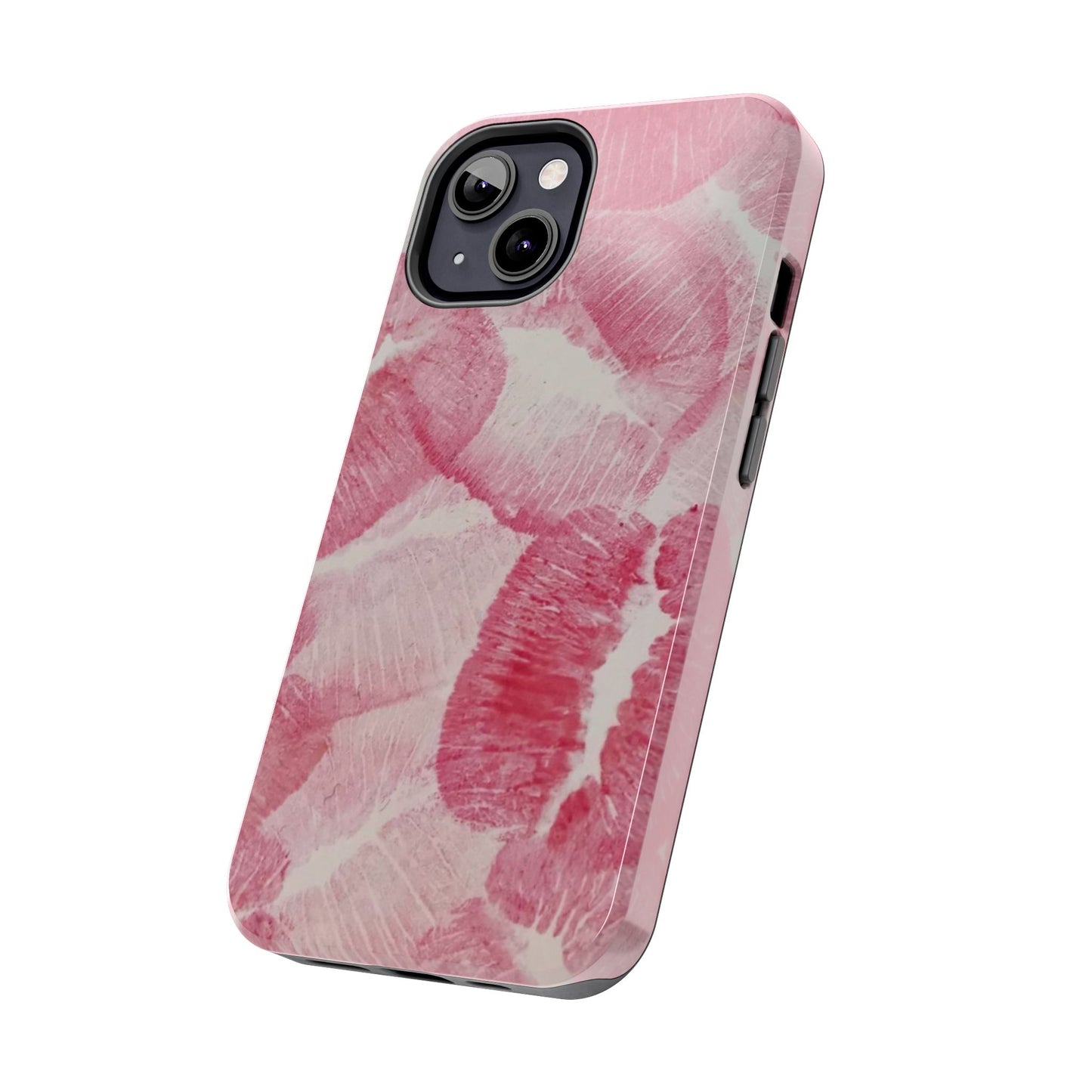 Pink Kiss Lipstick Fashion Aesthetic Glossy Phone Case