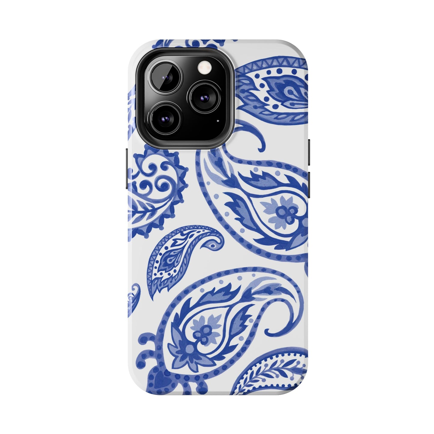 Paisley Blue and White phone case