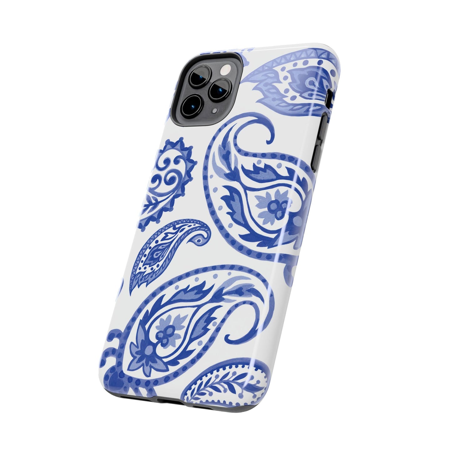 Paisley Blue and White phone case