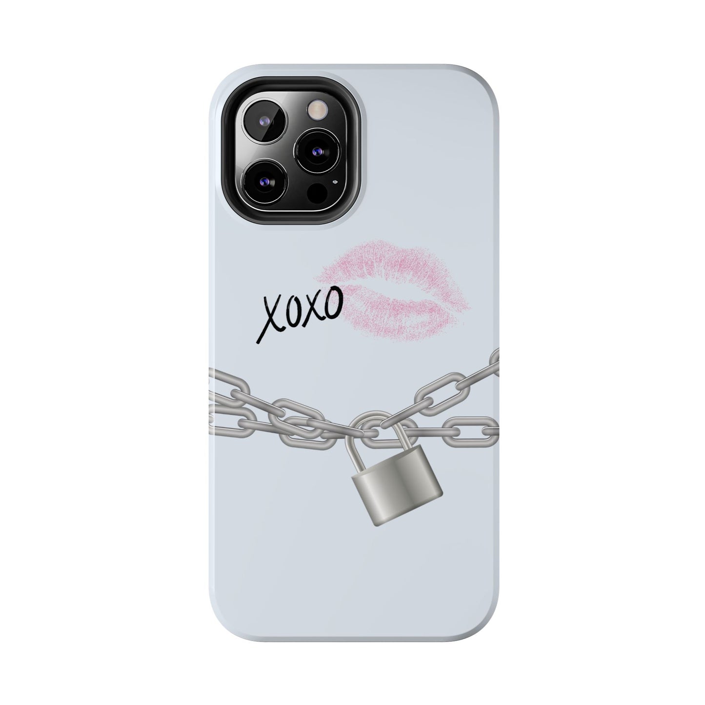 XOXO Love Lock Phone Case - Aesthetic Y2K Girly Style