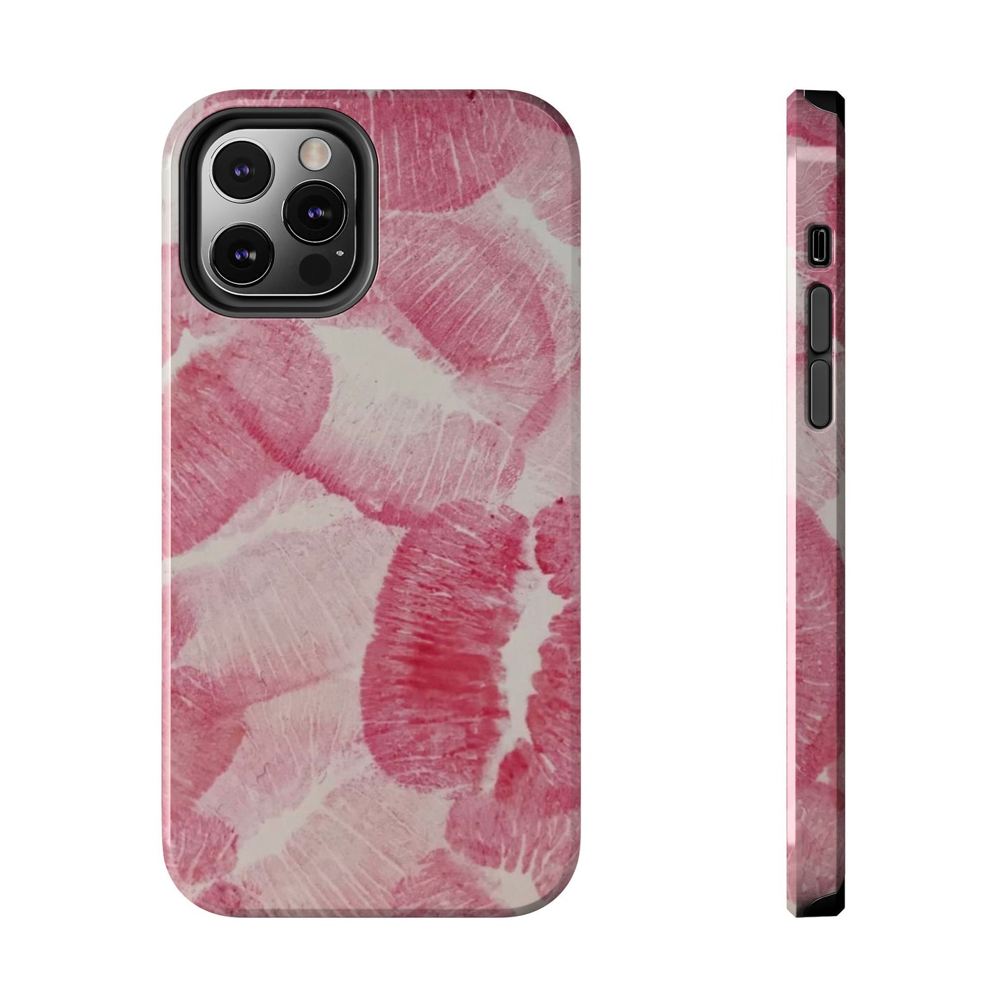 Pink Kiss Lipstick Fashion Aesthetic Glossy Phone Case