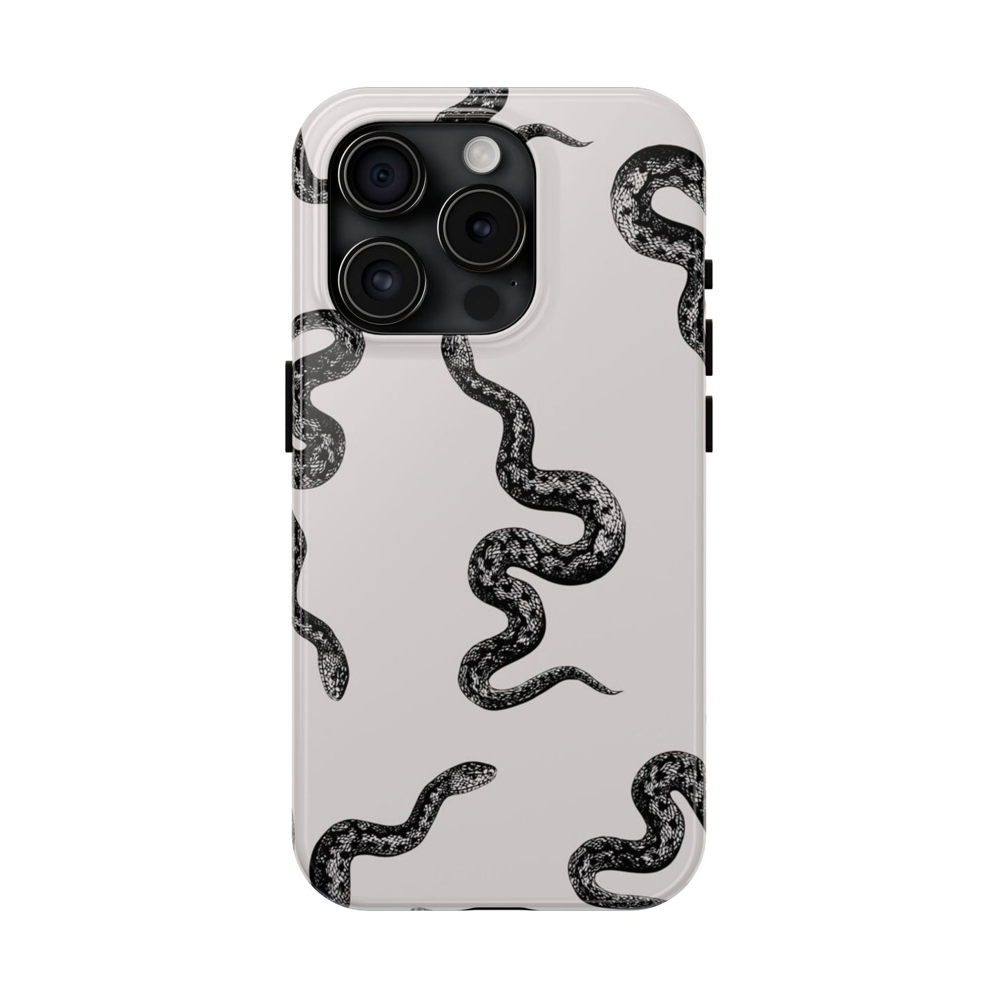Snake Print Aesthetic Glossy Phone Case